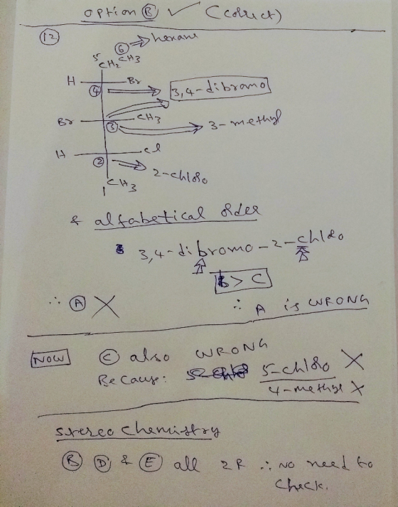 option collect) (12) horane r 6 CH, CH₂ = B7 u > 15,4-dibromo CHE 3-methyl el Hetz-chielo & alfabetical older 3 3,4-dibromo-2