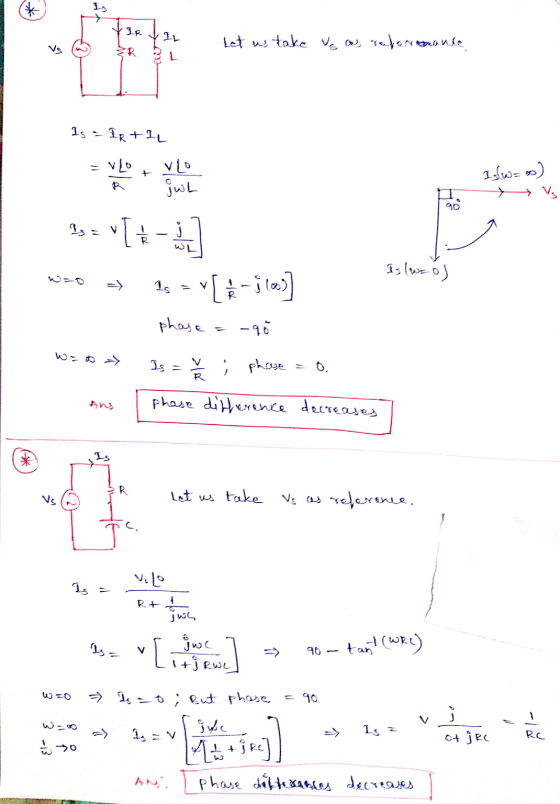* 12 Let us take veas reformance L Is IR TIL = VLO VLO juh Isw=oo) Vs 90 2- 1-4 انا اه یزرها :1 1s = [ * -; (c)] phase -90 w