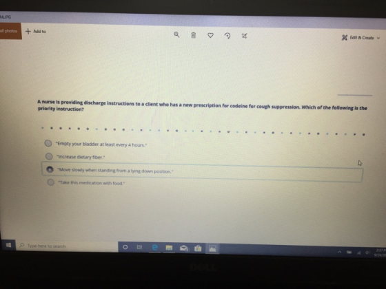 LPG photos + Add to X Edit & Create A nurse is providing discharge instructions to a client who has a new prescription for co