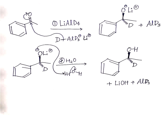0 LiAlD4 Per I + AlD3 - > DLARDO LEO H AUTORX o H₂O + LiOH + AlD;