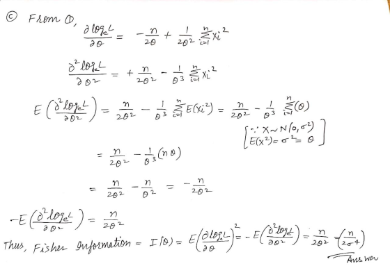 o from 0, a logel n 2 = 20 202 n 2 ² losh 2o + al- X 20 n E (delojes -ECxi ²) (0) 202 202 202 E(X)= 0 20 n (no) 202 n 202 02