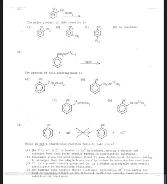 The major product of this reaction is (4) CF NH. (B) CF (C) CF (D) no reaction CH, CH=24CH, beat The product of this rearrang