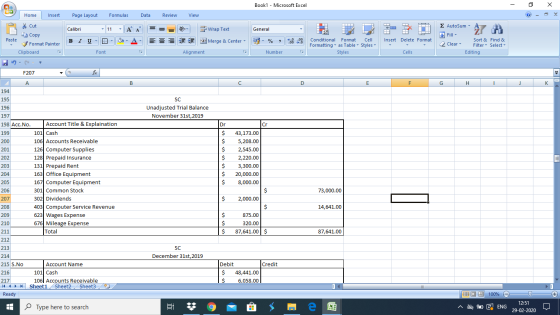 Book1 - Microsoft Excel - 2 X Home Insert Page Layout Formulas Data Review View * Cut Copy ♡ General 1 - AutoSumA - Wrap Text