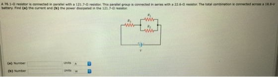A 76.1-ohm resistor is connected in parallel with