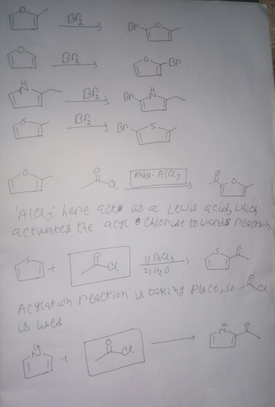 The Blej on DE BRIST Αη, i The Anky - Alals, ģ Ala here acts as a Lewis acid, which actiates the acm & Chloride towards react