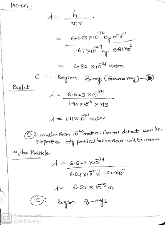 5.81 No Reaton Bullet -33 smalle than omes. Connot detect uave exa alpha Pakicle IS CamScanner