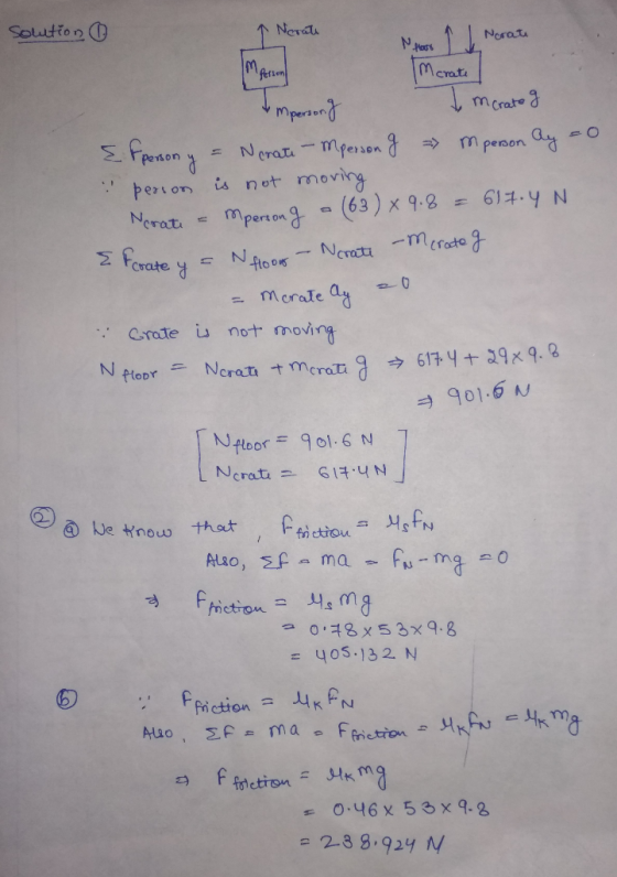 soution ↑ Nerate Hors 1 l Nerate IM crate Impersong mcrate og { fperson y = Narati - Mperson g mperson Ay = 0 : person is not