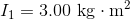 11 - 3.00 kg m2