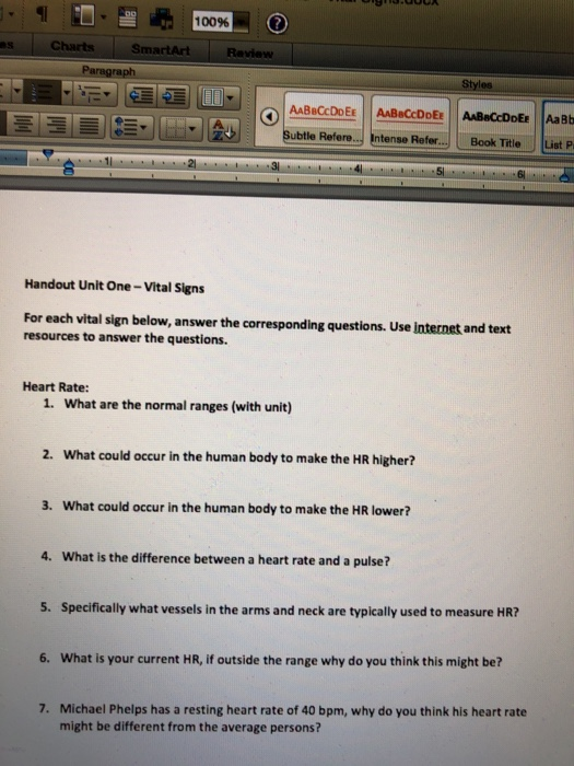9. 1 0 . 100% Charts SmartArt Review Paragraph Styles AABaCcDo EE AABaCcDoEE AABaCcDDEE AaB Subtle Refere... Intense Refer...