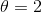 \theta=2