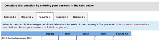 Complete this question by entering your answers in the tabs below. Required 1 Required 2 Required 3 Required 4 Required 5 Wha