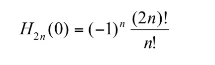 H2,(0) = (-1) (2n)!