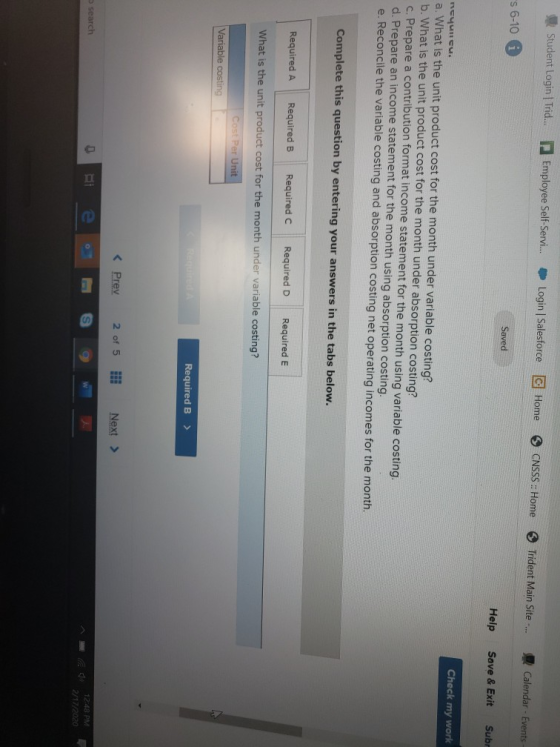 Student Login | Trid... Employee Self-Servi... Login| Salesforce Home CNSSS :: Home Trident Main Site. Calendar - Events- s 6