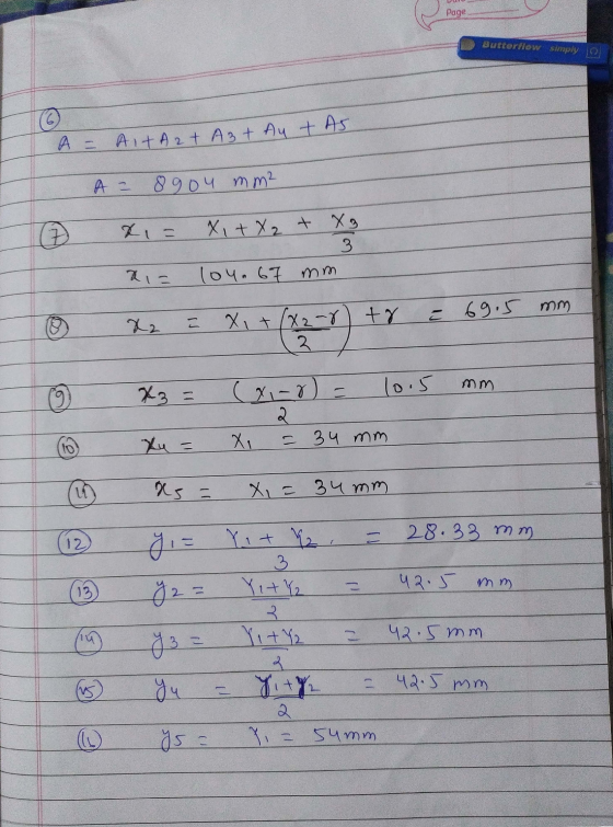 Page Butterflow simply lo © H = AITA2t Azt Aut As AZ 8 904 mm² x = X, + x2 + x 3 104.67 mm x= 69.5 mm X2 EX, + (x2-7 tr 2 mm