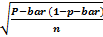 P-bar (1-p-bar