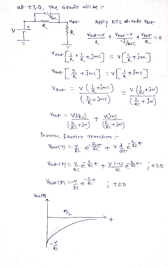 at +7,0, the aruit will be puc out Apply Kel al node yout vous [tt aktuwe] = v [tjue] Nou [ +gwe] = v[ & tjwe] Vout = n(h &