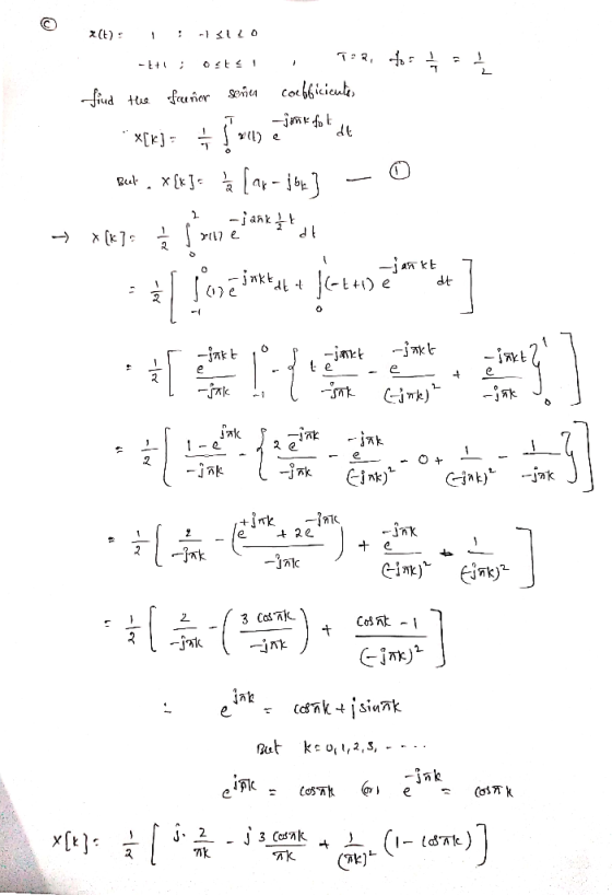 X(t): - 110 -1 72 1 -+1 ; ostei , TPR, tos find the fainer seño coefficientes * x[] = Sou zjemnie tot de Beat x[x]c [ar-j bv