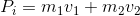 Pi= m1v1 + m2uz