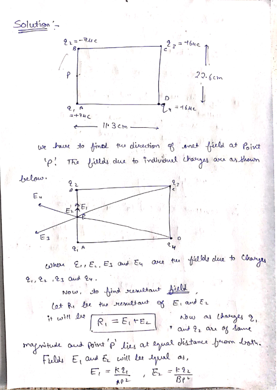 Solution - 3 11. 3cm ㅡㅡㅡㅡ→ P. The ars as thewn below 3 0 E-,-ド2.