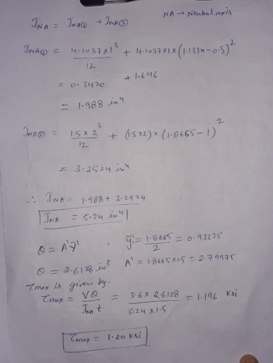 NA Nental axis INA = INAO + INA INAO 4.1037x1 + 4.1037 XIX 4.1037 X1 X1.1334 - 1x (1-1334-0-5) 12 + 1.646 0.3420 = 1.988 in 4