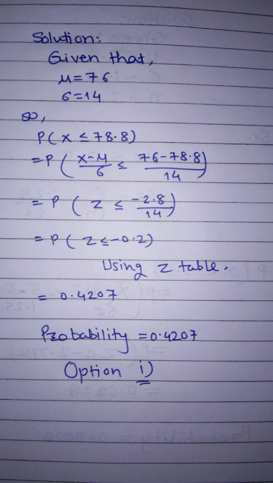 Solush on: Given that GEAL ec bability =0.4203 Ophon)