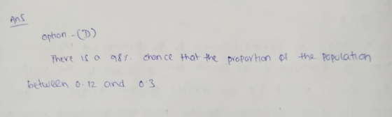 An S ophon -(D) There l【 a 어&y. chance that the picPoYhon pf the Populatu n belwien o 12 and 3