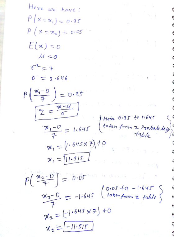 He We have E(%) : O イ ? taken fron z Prohahut fable 7 7