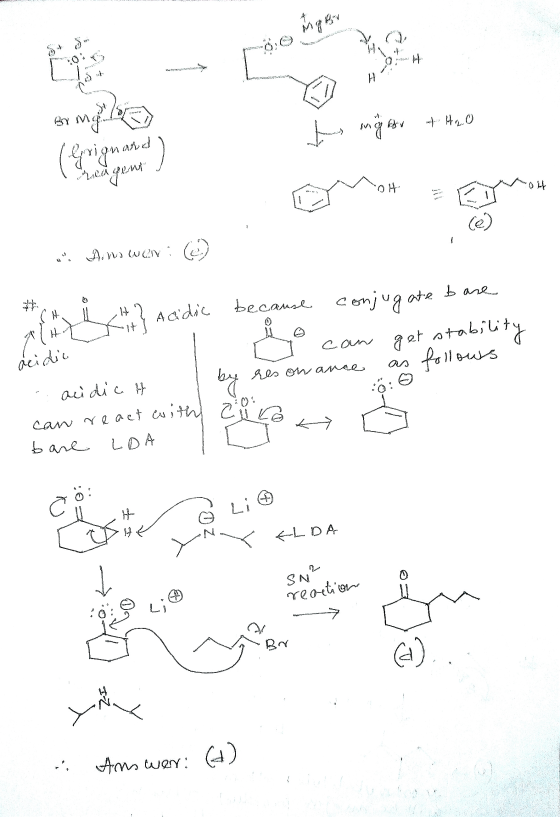 ate bare Inger 0 0:0 ti H by mi nigh --- Н0) (Grignand reagent V OH 1 1 ce) A na Wen because CH Acidic * bility can acidio