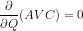 \frac{\partial }{\partial Q}(AVC) = 0