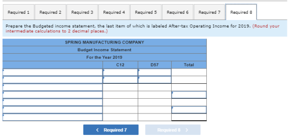 Required 1 Required 2 Required 3 Required 4 Required 5 Required s Required 6 Required 6 Required 7 Required 7 Required B Requ