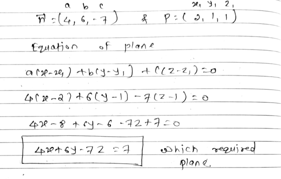 7 -(4, 6, -1) 4 2, 3, 2, р. ( », 1, 1) Катation of plane а Сэр- 29, ) +ьсу-у, ) + Cl2-2,) о ФС - 2 +6 Cy - )) - а(2 -) о ФR -