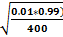 0.01 0.99) 400