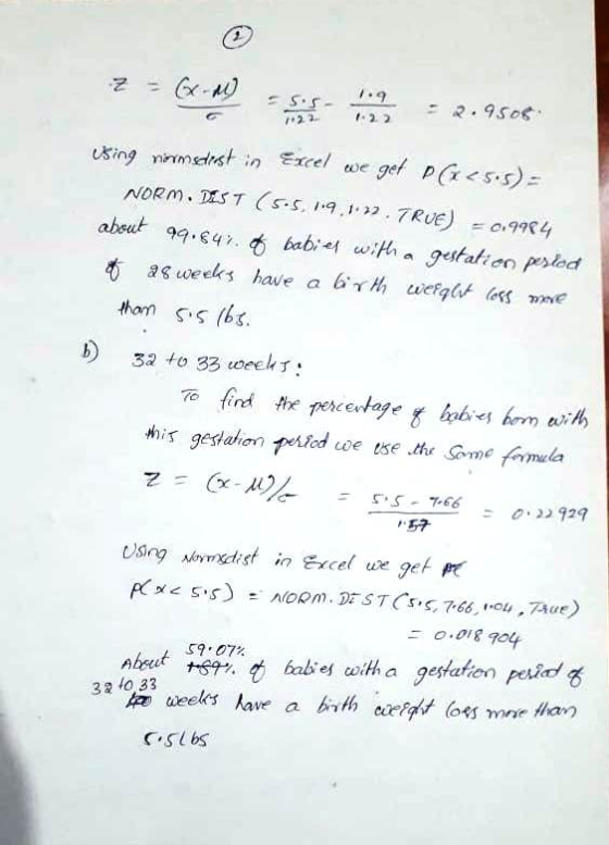 0 23 using nmsdns in Excel wge PG ag weeks have a b.rth u efget (e s า me D 32 40 33 ok 57 Using wndist in Excel ue gekpr ะ 0.018 904 $9.07 322 eels have a bh to 33 (a