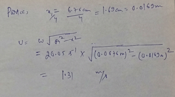 Partce, u, 6.76cm - 1.19cm = 0.0169m. 74 U wraz 520.058 x 110.0646 my ?- (0.0169) 2 - 131 mys