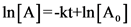 In[A]=-kt+In[A]
