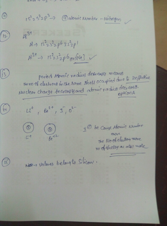 aloruc Numbes -Mi l2. 3f Al 13 period Aomic radius desreape méang optonA Be the No-of el oy ove