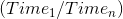 (Time_1/Time_n)