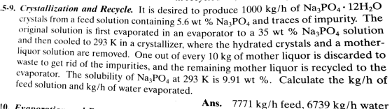 It is desired to produce 1000 kg/h of Na_3 PO_4.12