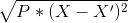 P*(X - X°)2