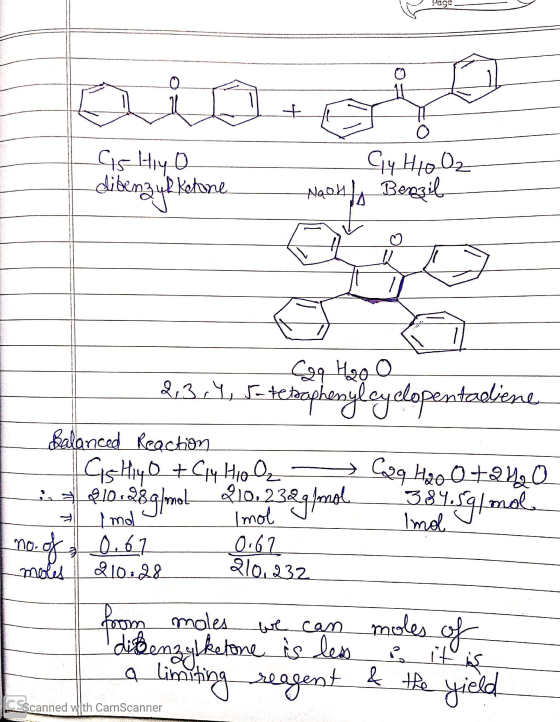Page is Hiyo dibenzyl Katone G4 HIO O₂ Benzil Haon Caq Hago - £34, 5 tetoraphenylcyclopentadiene Balanced Reaction Is Hiyo +