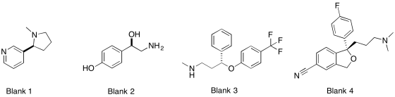Assign the asymmetric center in each of the compou