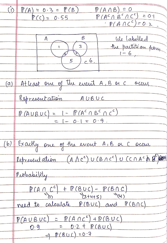 PCC): 0.55 ule (ah 3 5 l) nud to calculat P(BUL) and PCB04 0:9