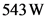 543 W
