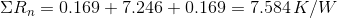 ΣΗ, 0.169 + 7.246 0.169 = 7.584 K