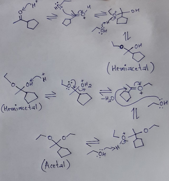 - Он (teisacha) 7 (Hemiacetal) on (Acetal)