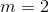 m = 2
