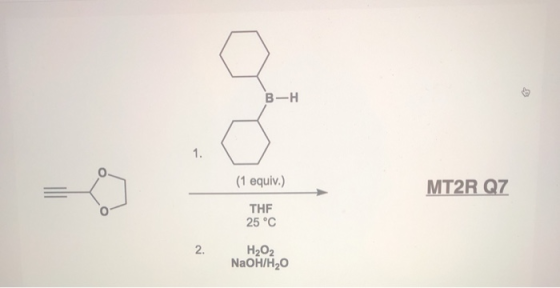 B-H (1 equiv.) MT2R QZ THF 25 °C H2O2 NaOH/HO