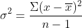 2 Σ(r - )2 η – 1