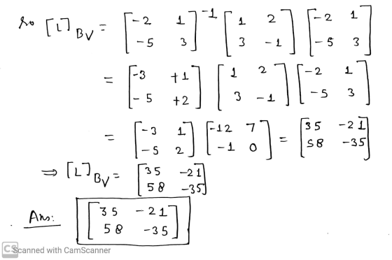 -2 1 - 5 3 w 1 to [on- is )*[:::] [ [:] [:25 [:$ :)(+371-63 3 -21 -35 [L] Bu 35 -21 58 -35) - 21 Ans: 35 58 -35 [ CScanned wi