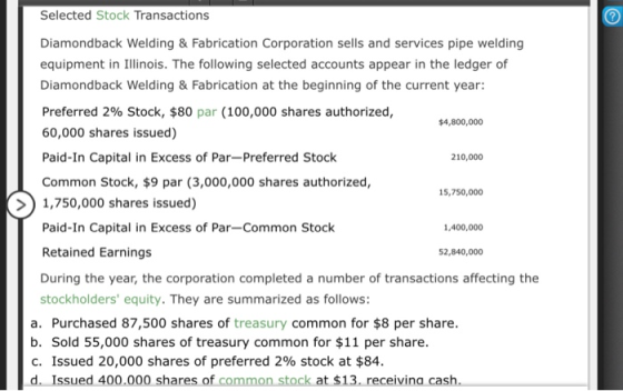 15,750,000 Selected Stock Transactions Diamondback Welding & Fabrication Corporation sells and services pipe welding equipmen